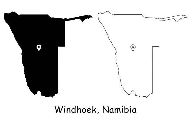 EPS 해외이미지 디자인 실루엣 백그라운드 지도 일러스트 아프리카 그래픽 검은색 공백 흰색 경계선 도시 플랫 떨어짐 땅 윤곽 영토 지역 남쪽 고립 고체 공화국 나미비아 엘리먼트 전국 정부 정치 지리 디테일 해외일러스트 나라 선 컬러 컨셉 촬영기법 방향 경계 남아프리카 파일형식 벡터 이미지허브