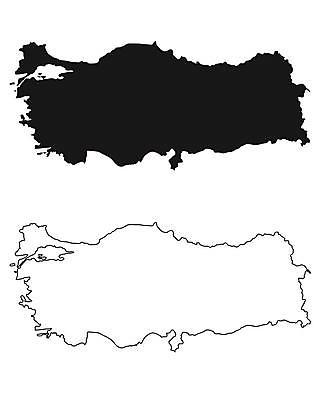 EPS 해외이미지 실루엣 백그라운드 지도 일러스트 흑백 그래픽 검은색 흰색 경계선 땅 윤곽 칠면조 고립 전국 지리 해외일러스트 선 컬러 조류 촬영기법 경계 파일형식 벡터 이미지허브