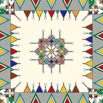 JPG 해외이미지 디자인 백그라운드 패턴 일러스트 사람없음 전통무늬 사각형 삼각형 아랍 격자 기하학 스타일 해외일러스트 도형 전통 무늬 파일형식 이미지허브