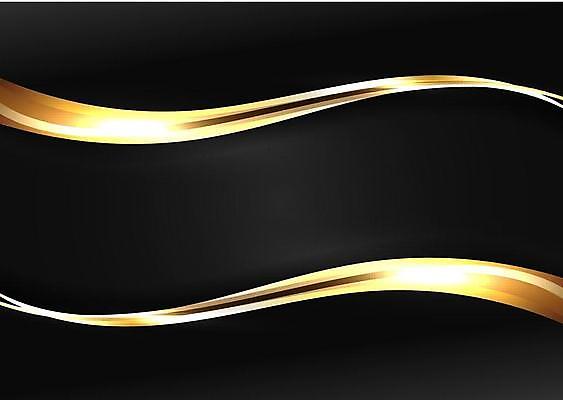 EPS 해외이미지 디자인 백그라운드 곡선 일러스트 프레임 사람없음 검은색 금색 고급 카피스페이스 해외일러스트 선 컬러 컨셉 공백 파일형식 벡터 이미지허브