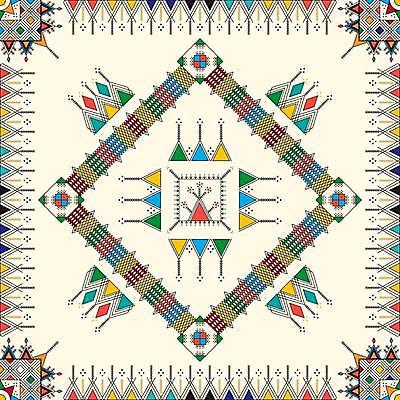 JPG 해외이미지 디자인 백그라운드 패턴 일러스트 사람없음 전통무늬 사각형 삼각형 아랍 마름모 기하학 스타일 해외일러스트 도형 전통 무늬 파일형식 이미지허브