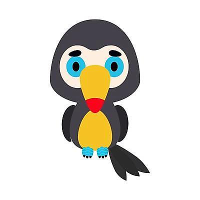 EPS 해외이미지 일러스트 사람없음 귀여움 만화 새캐릭터 큰부리새 해외일러스트 동물캐릭터 컨셉 조류 파일형식 벡터 이미지허브