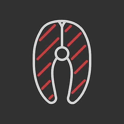 EPS 해외이미지 조각 일러스트 어류 사람없음 연어 해외일러스트 수중동물 파일형식 벡터 이미지허브