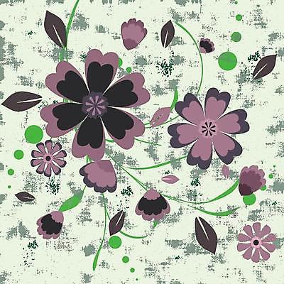 EPS 해외이미지 식물 디자인 꽃 분홍색 나비 백그라운드 잎 꽃무늬 패턴 일러스트 자연 벽지 추상 미술 그래픽 장식 빨간색 초록색 봄 벚꽃 흰색 직물 질감 복고 스타일 해외일러스트 계절 컬러 곤충 무늬 문화예술 생태계 파일형식 벡터 이미지허브