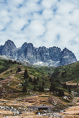 포토 JPG 주간 나무 구름 해외풍경 여행 유럽풍경 자연 하늘 바위산 풍경 사람없음 야외 프랑스 알프스 지형 국내포토 자연요소 식물 해외 유럽 돌산 생태계 파일형식