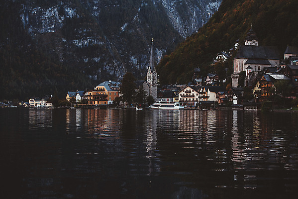 포토 JPG 주간 해외풍경 호수 여행 유럽풍경 자연 주택 풍경 사람없음 야외 마을 오스트리아 할슈타트 국내포토 자연요소 해외 유럽 건물 생태계 파일형식