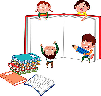 전신 여자 남자 어린이라이프 초등학생 어린이 일러스트 미소 사람 여러명 상반신 책 친구 연필 스쿨라이프 책더미 어린이만 국내일러스트 AI파일 학생 라이프스타일 다수 학교 관계 학용품 표정 필기구 무더기 파일형식 벡터