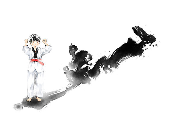 전신 PSD 직업 교육 남자 어린이 스포츠 일러스트 캘리그라피 붓터치 미래 흑백 그림자 도복 한명 사람 소년 손들기 희망 주먹 꿈 킥 태권도 태권도복 번짐 태권도선수 장래희망 소년한명만 빨간띠 국내일러스트 1 옷 감정 스포츠용품 컨셉 모션 운동선수 촬영기법 격투기 끈 남자한명만 소년만 파일형식 효과