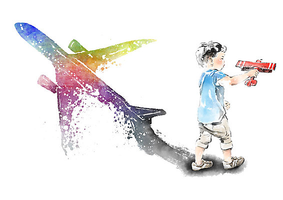 전신 PSD 교육 남자 어린이 일러스트 캘리그라피 붓터치 미래 비행기 그림자 한명 사람 소년 컬러풀 장난감 희망 꿈 파일럿 번짐 장래희망 놀기 소년한명만 국내일러스트 직업 1 감정 컬러 컨셉 항공교통 모션 대중교통 남자한명만 소년만 파일형식 효과