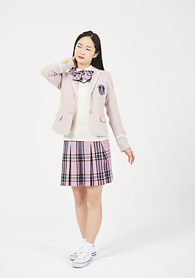 포토 JPG 스튜디오촬영 전신 학생 여학생 여자 교육 교복 모션 청소년 여고생 고등학생 실내 한명 서기 누끼 사람 앞모습 10대 십대라이프스타일 고통 한국인 찡그림 흰배경 목통증 십대여자한명만 고등교육 국내포토 1 라이프스타일 옷 감정 뷰포인트 백그라운드 표정 동양인 내부 흰색 여자한명만 십대여자만 파일형식