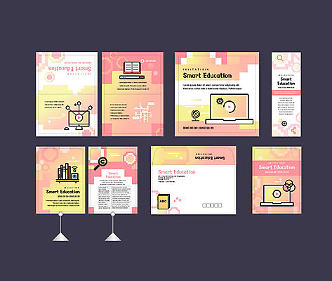 템플릿 교육 돋보기 모바일 책장 이벤트 사람없음 책 컴퓨터 지구본 모니터 스마트 검색 와이파이 초대장 온라인강의 행사세트 이미지템플릿 AI파일 가구 컨셉 카드_감사 전자제품 강의 무선인터넷 파일형식 벡터 행사템플릿 언택트