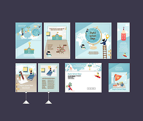 전신 템플릿 학생 배너 배너템플릿 여자 교육 남자 어린이 사다리 학교 밝음 사람 이벤트 여러명 책 세트 연필 지구본 현수막 엽서 초대장 약도 소봉투 행사세트 행사템플릿 AI파일 다수 지도 학용품 편지봉투 카드_감사 필기구 도구 편지 파일형식 벡터