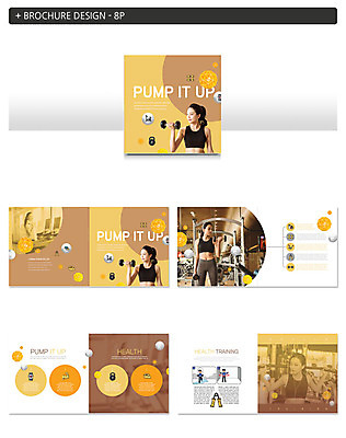 템플릿 여자 ZIP 건강 들기 사람 팜플렛 여러명 20대 성인 운동 노란색 운동기구 헬스 아령 헬스장 한국인 런닝머신 인디자인 INDD 이미지템플릿 컬러 다수 모션 동양인 청년 파일형식