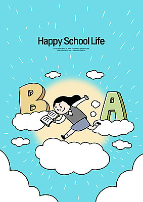 전신 PSD 구름 학생 알파벳 영어 여학생 여자 교육 교복 일러스트 청소년 한명 사람 10대 책 파란색 달리기 태양 스쿨라이프 희망 에듀 스쿨팩 국내일러스트 자연요소 문자 1 라이프스타일 옷 감정 컬러 학교 모션 에듀케이션 파일형식