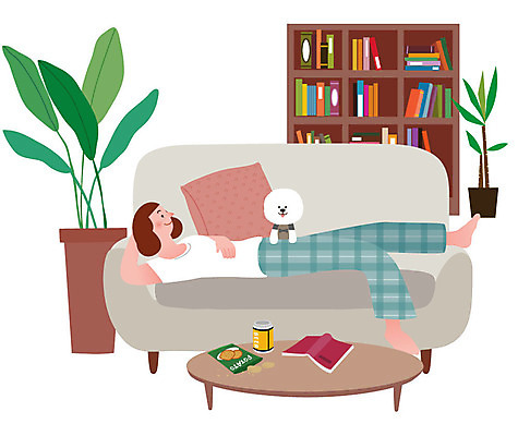 전신 한마리 우먼라이프 라이프스타일 여자 화분 반려견 쿠션 일러스트 책장 한명 사람 성인 취미 일상 책 소파 눕기 과자 강아지 싱글 캔맥주 반려 싱글라이프 성인여자한명만 욜로라이프 소확행 혼족 국내일러스트 AI파일 1 가구 의자 모션 디저트 맥주 라이프 생활 반려동물 캔 개 신조어 여자한명만 성인여자만 파일형식 벡터