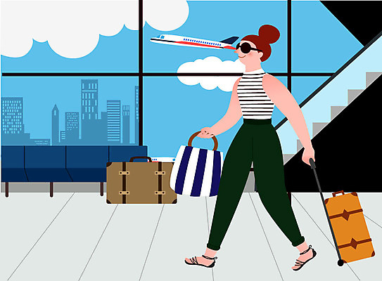 전신 구름 우먼라이프 라이프스타일 여자 여행 의자 가방 일러스트 하늘 비행기 한명 사람 성인 취미 일상 파란색 선글라스 캐리어 공항 창가 싱글 에스컬레이터 싱글라이프 성인여자한명만 욜로라이프 소확행 혼족 국내일러스트 AI파일 자연요소 1 잡화 안경 컬러 가구 창문 항공교통 교통시설 대중교통 라이프 생활 여행가방 신조어 여자한명만 성인여자만 파일형식 벡터