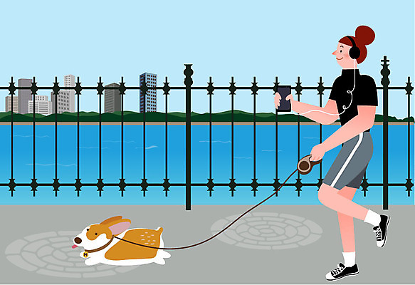 전신 한마리 우먼라이프 라이프스타일 여자 반려견 호수 음악 일러스트 난간 한명 사람 빌딩 성인 취미 일상 스마트폰 반려동물 운동복 강 달리기 조깅 운동 헤드셋 산책 강아지 즐거움 싱글 반려 싱글라이프 성인여자한명만 욜로라이프 소확행 혼족 국내일러스트 AI파일 동물 1 옷 감정 음향기기 모션 문화예술 휴식 건강 건물 라이프 생활 핸드폰 스마트기기 헤드폰 개 신조어 여자한명만 성인여자만 파일형식 벡터