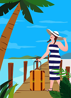 전신 우먼라이프 라이프스타일 원피스 여자 바다 여행 일러스트 휴가 휴식 한명 사람 성인 취미 일상 야자수 캐리어 들풀 즐거움 싱글 챙모자 싱글라이프 성인여자한명만 욜로라이프 소확행 혼족 국내일러스트 AI파일 나무 모자_잡화 1 옷 감정 컨셉 라이프 생활 여행가방 신조어 여자한명만 성인여자만 파일형식 벡터