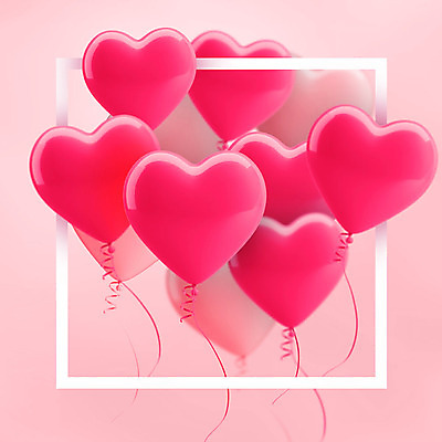 PSD 편집이미지 리본 분홍색 백그라운드 프레임 사랑 이벤트 사람없음 3D소스 3D 세일 여러개 하트 디지털합성 오브젝트 하트풍선 풍선 블랙프라이데이 편집소스 편집3D 모양 감정 컬러 다수 데이이벤트 파일형식