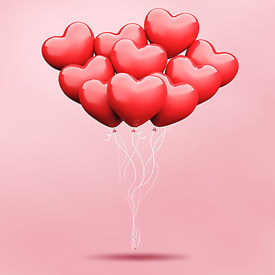 PSD 편집이미지 분홍색 백그라운드 사랑 이벤트 사람없음 3D소스 3D 세일 여러개 하트 디지털합성 오브젝트 하트풍선 풍선 블랙프라이데이 편집소스 편집3D 모양 감정 컬러 다수 데이이벤트 파일형식