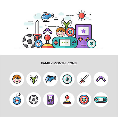 아이콘 남자 얼굴 어린이 축구공 한명 사람 소년 신체부위 세트 장난감 CD 게임 칼 어린이날 게임기 5월 5월행사 가정의달 팽이 조이스틱 방패 구조헬기 부메랑 새총 2D아이콘 AI파일 1 기념일 공 축구용품 놀이 이벤트 놀이용품 날짜 헬리콥터 파일형식 벡터
