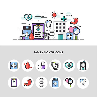 아이콘 청진기 뼈 병원 사람없음 건물 세트 약 진료 혈액 치아 약병 어버이날 5월 5월행사 가정의달 위장 건강검진 서류판 2D아이콘 AI파일 건축물 기념일 의학 의료기기 이벤트 사무용품 소화기관 장기_의학 날짜 검사_조사 병_담는 파일형식 벡터