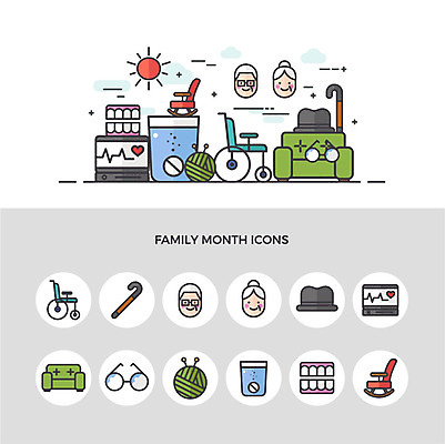 아이콘 모자 여자 할아버지 노년 남자 안경 할머니 얼굴 지팡이 사람 두명 신체부위 세트 소파 약 털실 어버이날 5월 휠체어 5월행사 가정의달 흔들의자 건강검진 틀니 조부모 2D아이콘 AI파일 잡화 기념일 의자 의학 가족 이벤트 성인 날짜 실 치아 검사_조사 파일형식 벡터