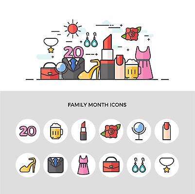 아이콘 원피스 목걸이 맥주 정장 사람없음 세트 장미 귀걸이 거울 립스틱 핸드백 하이힐 네일아트 5월 연령 5월행사 가정의달 성년의날 2D아이콘 AI파일 옷 기념일 꽃 구두 가방 장신구 주류 이벤트 뷰티 화장품 날짜 여성화 파일형식 벡터