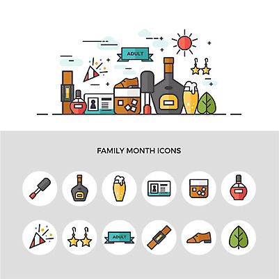 아이콘 구두 잎 맥주 폭죽 성인 사람없음 세트 태양 귀걸이 알코올 5월 향수 매니큐어 5월행사 양주 가정의달 성년의날 신분증 2D아이콘 AI파일 자연요소 식물 기념일 신발 장신구 주류 사람 이벤트 화장품 날짜 증명서 파일형식 벡터