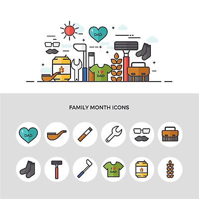 아이콘 티셔츠 골프 서류가방 양말 수염 맥주 담배 사람없음 세트 태양 공구 하트 아빠 어버이날 5월 5월행사 가정의달 면도기 캔맥주 2D아이콘 AI파일 자연요소 모양 기념일 셔츠 가방 가족 주류 이벤트 위생용품 구기 도구 날짜 캔 파일형식 벡터
