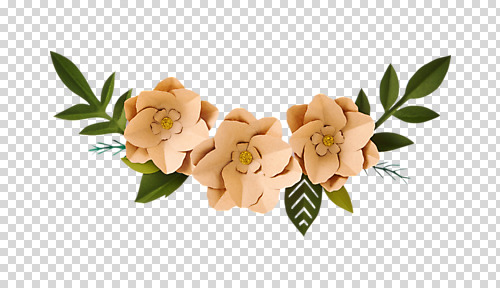 편집이미지 꽃 종이 결혼 나뭇잎 사람없음 페이퍼아트 동백 PNG 종이꽃 편집소스 식물 잎 이벤트 파일형식