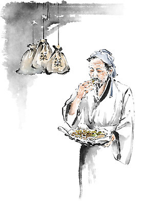 PSD 노년 남자 일러스트 캘리그라피 붓터치 흑백 한명 들기 사람 상반신 바구니 한의학 약재 한약재 기둥 창고 냄새 번짐 향 한의사 감별사 약봉지 노인남자한명만 국내일러스트 직업 1 건축 의학 모션 촬영기법 성인 약 의사 남자한명만 노인남자만 파일형식 효과