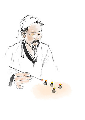 PSD 남자 중년 일러스트 캘리그라피 붓터치 흑백 병원 한명 사람 상반신 한의학 약국 번짐 한의사 시술 침술 뜸 한방용품 국내일러스트 1 의학 촬영기법 성인 의사 의료용품 파일형식 효과