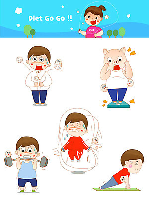 전신 캐릭터 옷 여자 남자 다이어트 일러스트 건강 들기 사람 여러명 상반신 성인 파란색 운동복 운동 점프 놀람 돼지 역기 팔굽혀펴기 비만 체중계 줄넘기 찢어짐 복부비만 맨몸운동 일러캐릭터 AI파일 감정 컬러 다수 포유류 모션 표정 몸매 파일형식 벡터