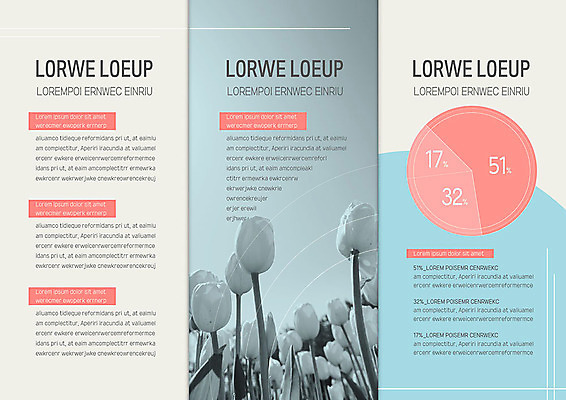 템플릿 표지디자인 북디자인 출판디자인 꽃 내지 리플렛 분홍색 꽃밭 북커버 3단접지 그래프 날씨 따뜻함 팜플렛 사람없음 생활 파란색 환경 봄 튤립 원형 부드러움 이미지템플릿 AI파일 도형 식물 계절 컬러 감각 파일형식 벡터