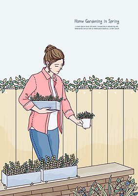 식물 라이프스타일 웰빙 여자 화분 잎 일러스트 휴식 한명 사람 상반신 성인 취미 울타리 담장 정원 봄 전시 원예 귀농 정원가꾸기 식물키우기 성인여자한명만 홈가드닝 반려식물 국내일러스트 AI파일 1 계절 컨셉 농업 생활 여자한명만 성인여자만 파일형식 벡터