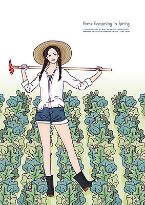 전신 식물 라이프스타일 웰빙 여자 화분 일러스트 휴식 한명 사람 성인 취미 정원 봄 원예 귀농 정원가꾸기 식물키우기 텃밭 호미 성인여자한명만 홈가드닝 반려식물 국내일러스트 AI파일 1 계절 컨셉 밭 농업 생활 농기구 여자한명만 성인여자만 파일형식 벡터