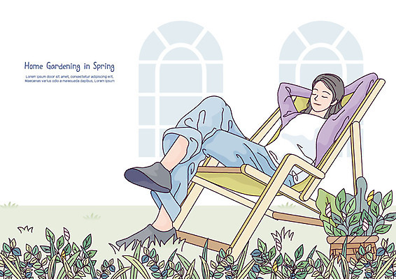전신 식물 라이프스타일 웰빙 여자 화분 일러스트 휴식 한명 사람 앉기 성인 취미 정원 눈감음 봄 원예 낮잠 귀농 정원가꾸기 식물키우기 야외의자 성인여자한명만 홈가드닝 반려식물 국내일러스트 AI파일 1 계절 컨셉 농업 의자 모션 생활 잠 여자한명만 성인여자만 파일형식 벡터
