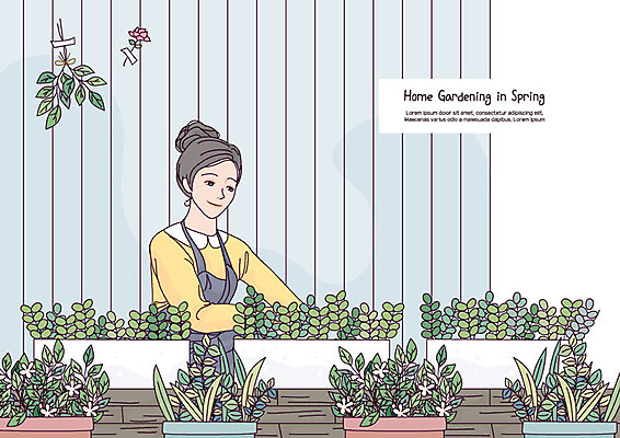 식물 라이프스타일 웰빙 여자 화분 일러스트 휴식 한명 사람 상반신 성인 취미 정원 앞치마 봄 원예 귀농 정원가꾸기 꾸미기 식물키우기 성인여자한명만 홈가드닝 반려식물 국내일러스트 AI파일 1 계절 컨셉 농업 생활 여자한명만 성인여자만 파일형식 벡터