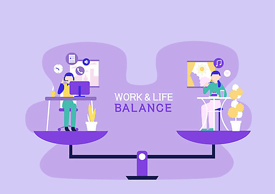 전신 여자 화분 음료 시계 의자 일러스트 창문 휴식 디저트 저울 사람 성인 두명 컵 케이크 모니터 보라색 카페 도시 업무 비교 상담원 전화기 집중 책상 즐거움 상담 문서 통화 워라밸 국내일러스트 AI파일 식기 감정 음식 컬러 가구 컨셉 모션 컴퓨터 상점 작업 사무원 신조어 파일형식 벡터