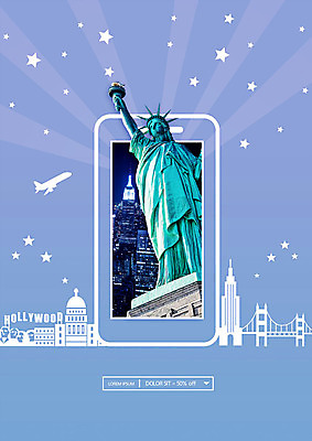 PSD 편집이미지 건축물 나라 해외여행 여행 비행기 빌딩 사람없음 파란색 스마트폰 미국 도시 즐거움 뉴욕 자유의여신상 국회의사당 금문교 미국여행 이미지편집 해외 건축 감정 컬러 북아메리카 항공교통 대중교통 건물 핸드폰 스마트기기 세계문화유산 다리_건축물 파일형식