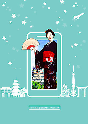 PSD 편집이미지 건축물 여자 나라 해외여행 여행 비행기 한명 사람 상반신 성인 옆모습 초록색 스마트폰 일본 기모노 일본여행 일본건축 마네키네코 성인여자한명만 이미지편집 1 해외 건축 아시아 뷰포인트 컬러 항공교통 대중교통 핸드폰 스마트기기 동양건축 일본전통의상 일본전통 여자한명만 성인여자만 파일형식