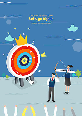 전신 구름 학생 손 여자 교육 남자 교복 일러스트 응원 청소년 고등학생 왕관 화살 고등학교 사람 두명 신체부위 10대 파란색 수능 시험 과녁판 입시 활 활쏘기 내신등급 에듀 십대만 스쿨팩 고등교육 국내일러스트 AI파일 자연요소 옷 컬러 학교 모션 학습 에듀케이션 파일형식 벡터