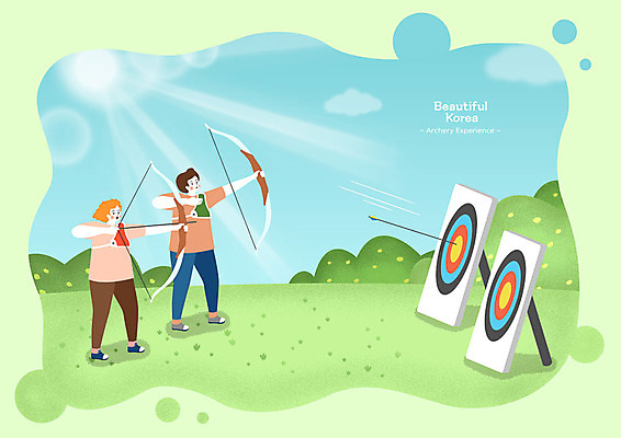 전신 PSD 서양인 외국인 한국문화 여자 남자 여행 일러스트 사람 성인 두명 초록색 관광지 도전 체험 활 양궁 국내여행 양궁과녁 욜로라이프 양궁장 국내일러스트 동양문화 라이프스타일 스포츠 컬러 컨셉 스포츠시설 한국 인종 파일형식