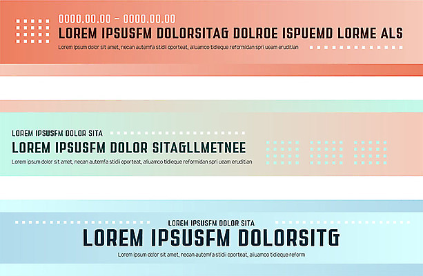 템플릿 배너 배너템플릿 가로배너 분홍색 사람없음 파란색 사각형 현수막 그라데이션 배너세트 AI파일 도형 컬러 가로 세트 파일형식 벡터