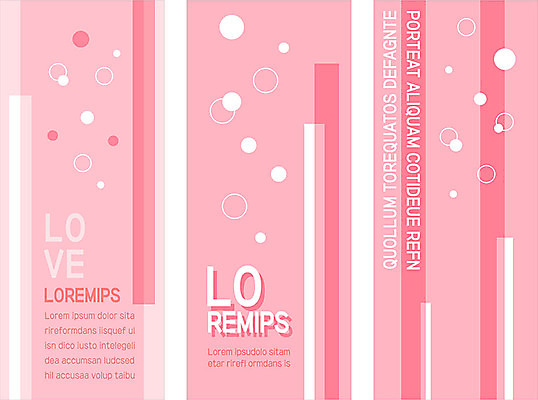 템플릿 배너 배너템플릿 세로배너 분홍색 사람없음 현수막 원형 배너세트 AI파일 도형 컬러 세로 세트 파일형식 벡터
