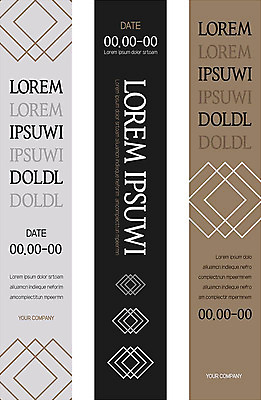템플릿 배너 배너템플릿 세로배너 사람없음 갈색 검은색 회색 현수막 마름모 겹침 배너세트 AI파일 도형 컬러 세로 세트 파일형식 벡터