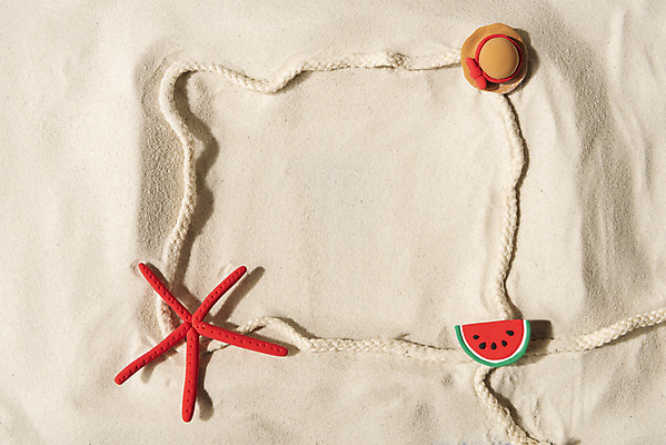 포토 JPG 스튜디오촬영 모자 계절 밧줄 모래 바다 백그라운드 과일 휴가 불가사리 수박 프레임 실내 해변 사람없음 여름 여름휴가 바캉스 하이앵글 오브젝트 클레이아트 플랫레이 국내포토 잡화 줄 뷰포인트 극피동물 내부 플랫 공예 점토 파일형식 여름_계절