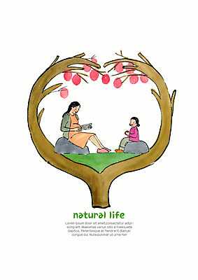 전신 PSD 나무 라이프스타일 여자 딸 여유 어린이 일러스트 자연 모녀 엄마 수채화 사람 앉기 성인 두명 라이프 독서 봄 임산부 임신 바위 숲 친환경 유기농 내추럴 여자만 국내일러스트 식물 웰빙 계절 감정 가족 모션 생활 환경 돌_바위 생태계 파일형식