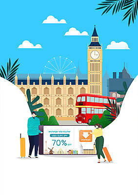 전신 PSD 커플 여자 남자 행복 여행 잎 일러스트 유럽건축 영국 사람 성인 두명 파란색 스마트폰 캐리어 스마트 즐거움 쿠폰 런던 대관람차 유럽여행 빅벤 다운로드 이층버스 영국여행 할인쿠폰 국내일러스트 식물 감정 유럽 컬러 해외여행 컨셉 관계 서양건축 버스 핸드폰 스마트기기 여행가방 놀이기구 시계탑 파일형식
